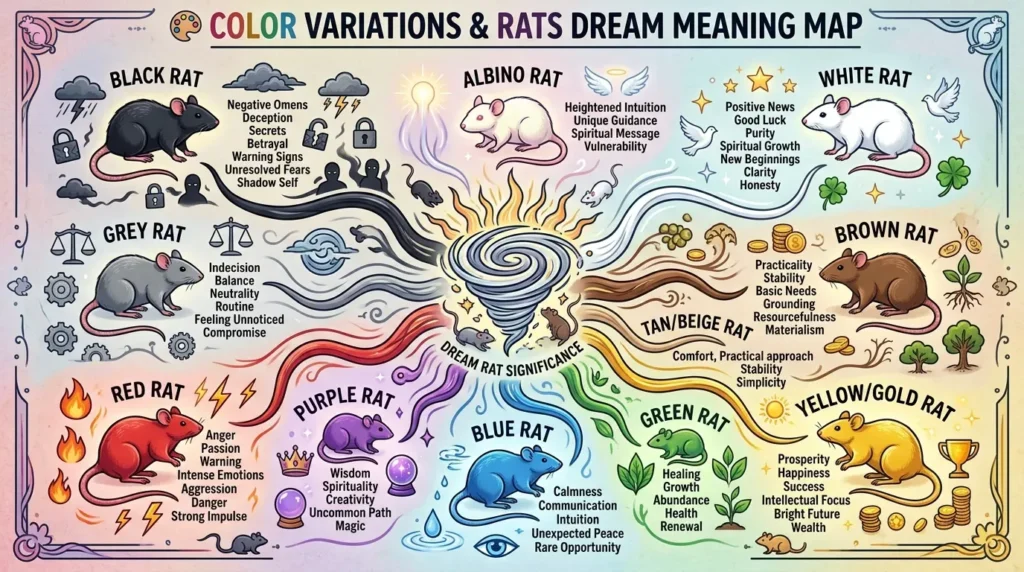 Color Variations & Rats Dream Meaning Map