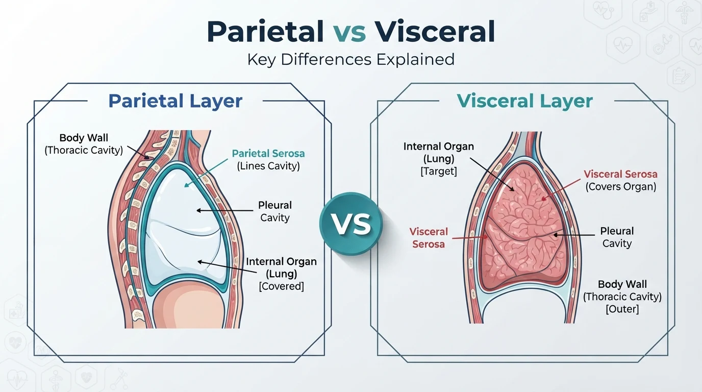 Parietal and visceral layers