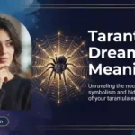 A woman contemplating the intricate life choices behind the tarantula dream meaning symbol.