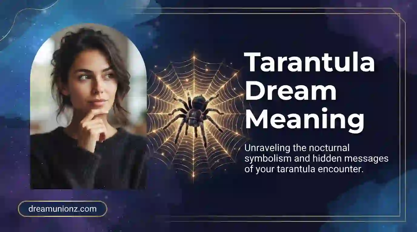 A woman contemplating the intricate life choices behind the tarantula dream meaning symbol.